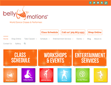 Tablet Screenshot of bellymotions.com